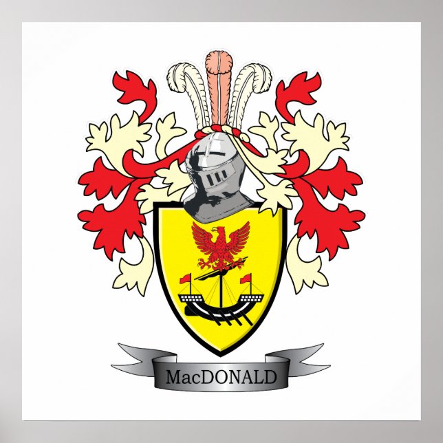 MacDonald-Familienwappen-Wappen Poster (Vorne)