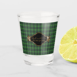 MacDonald Original Scottish Clan Tartan Schnapsglas