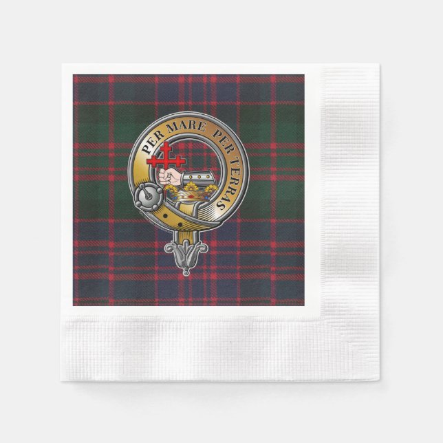 MacDonald Tartan & Abzeichen Serviette (Vorderseite)