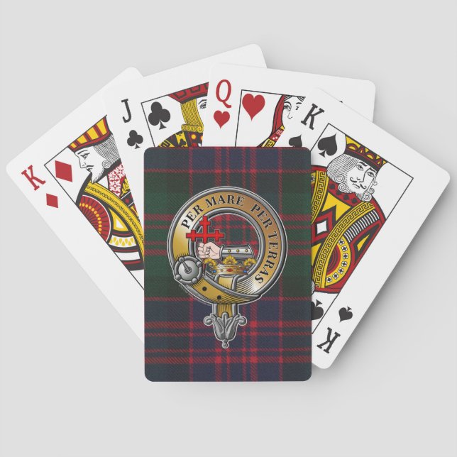 MacDonald Tartan & Abzeichen Spielkarten (Rückseite)