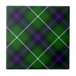 MacDonald-Tartan grün blau kariert Fliese