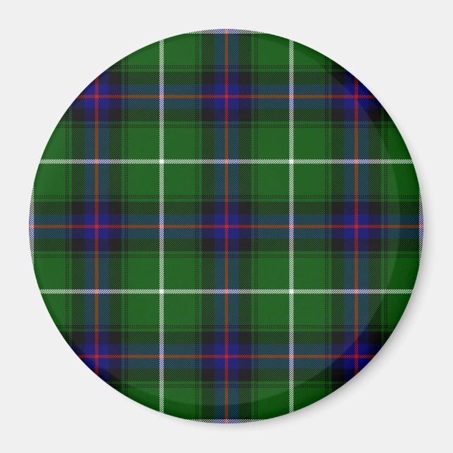 MacDonald Tartan grün kariert Magnet (Vorne)