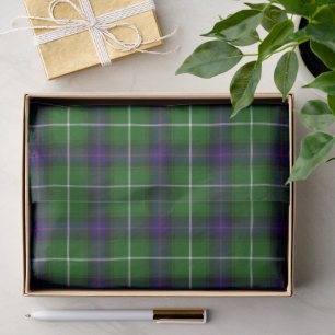MacDonald Tartan grün kariert Seidenpapier