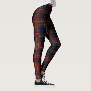 MacDonald Tartan Kariert Black Red Women's Legging Leggings