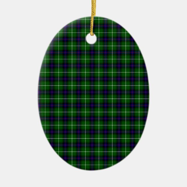 MacDonald Tartan Keramik Ornament (Vorne)