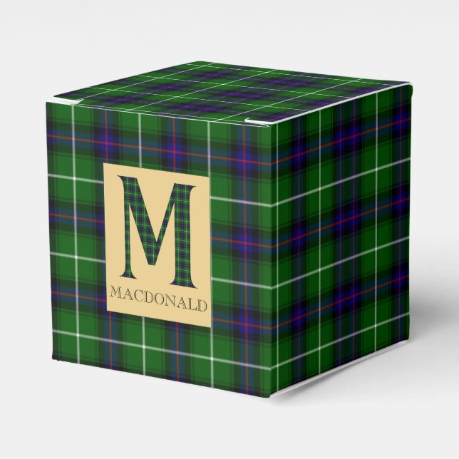 MacDonald Tartan Monogram M Geschenkschachtel (Vorderseite)