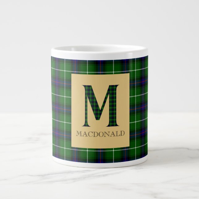 MacDonald Tartan Monogram M Jumbo-Tasse (Vorderseite)