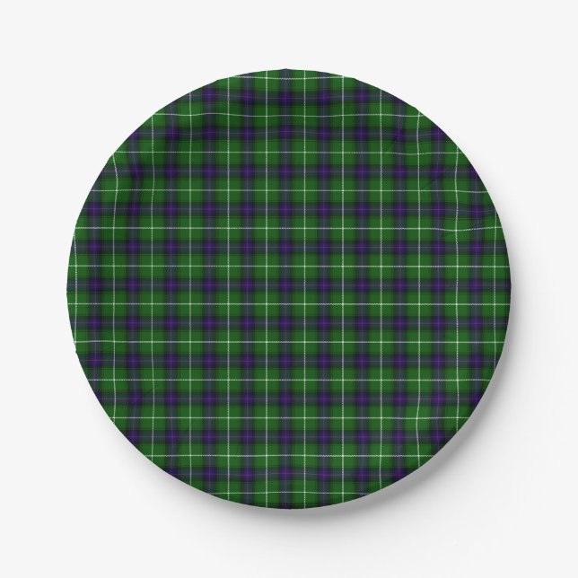 MacDonald Tartan Pappteller (Vorderseite)