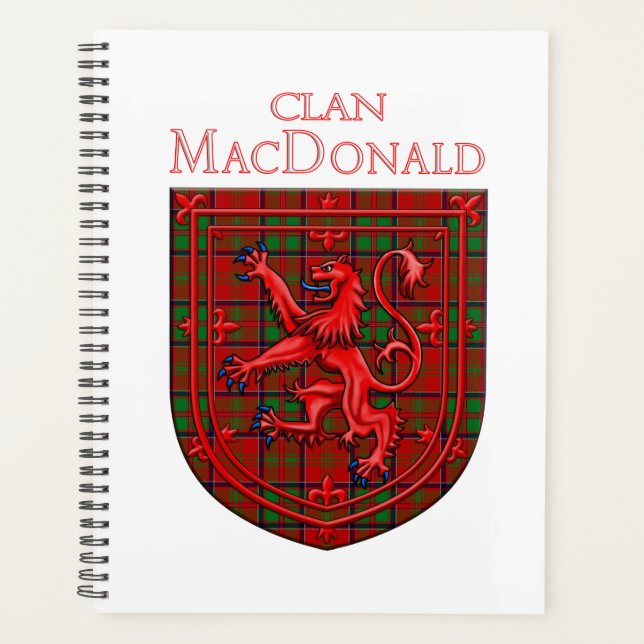 MacDonald von Glencoe Tartan Scottish Kariert Planer (Vorderseite)