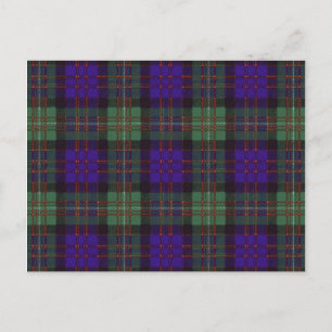 MacDonald von Glengarry Scottish Tartan Muster Postkarte
