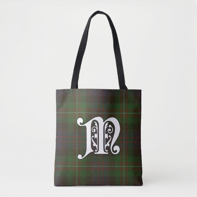 MacDonell Clan Tartan Monogram Tasche (Vorderseite)