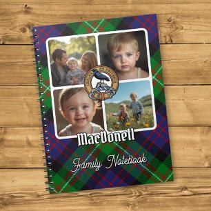 MacDonell-Familien-Fotocollage Notizblock