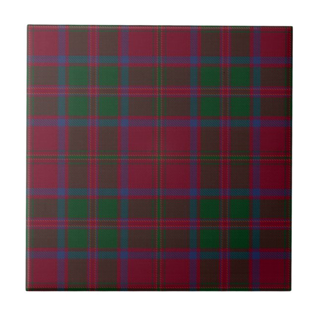 MacDougall Clan Jagd Tartan Kariert Fliese (Vorderseite)