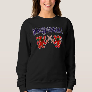 MacDougall Scottish Clan Lion Familienname Tartan Sweatshirt