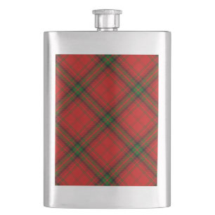 MacDougall Tartan rot kariert Flachmann