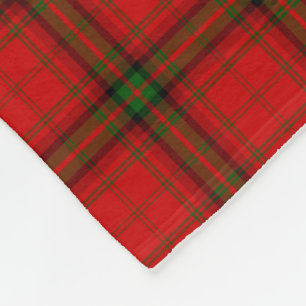 MacDougall Tartan rot kariert Fleecedecke
