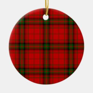 MacDougall Tartan rot kariert Keramik Ornament