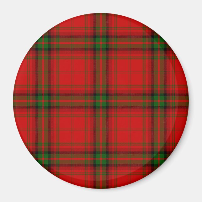 MacDougall Tartan rot kariert Magnet (Vorne)