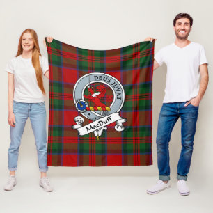 MacDuff Clan Abzeichen Tartan Kariert Fleecedecke