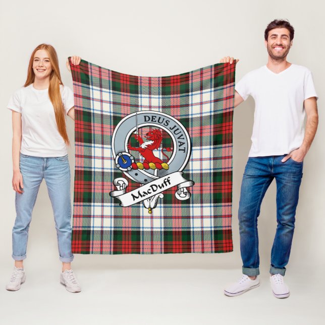 MacDuff Dress Modern Clan Abzeichen Tartan Kariert Fleecedecke (Beispiel)
