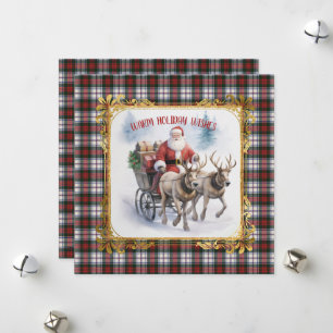 MacDuff-Kleid schottischer Tartan-Weihnachten Feiertagskarte