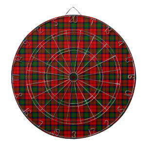 MacDuff Tartan rot kariert Dartscheibe
