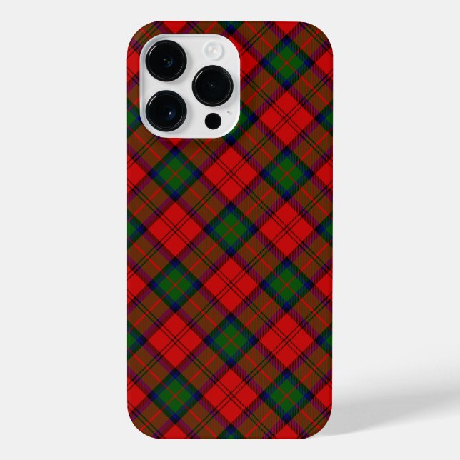 MacDuff Tartan rot kariert iPhone 14 Pro Max Hülle (Rückseite)