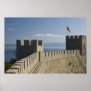 MACEDONIA, Ohrid. Car Samoil Burg - Burg Poster