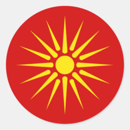Macedonian Sun Sticker