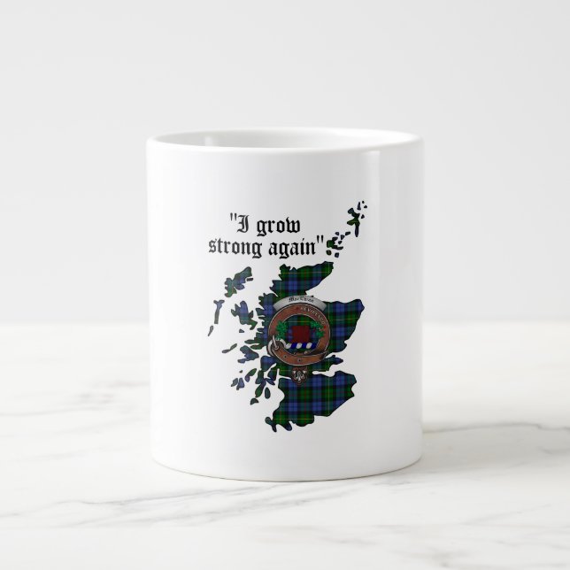 MacEwan/MacEwen Clan Abzeichen Jumbo Tasse (Vorderseite)