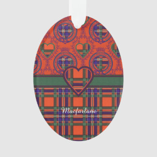 Macfarlane Clan karierter schottischer Tartan Ornament