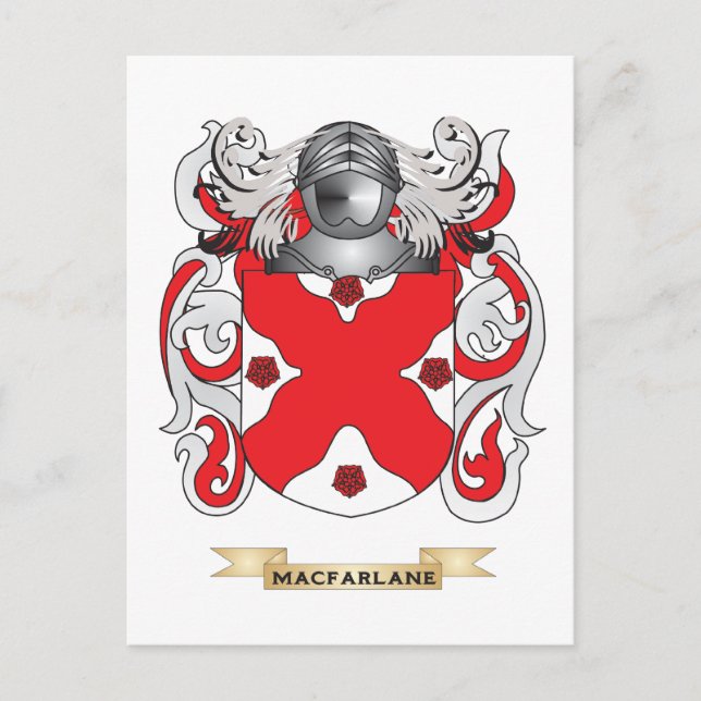 MacFarlane Coat of Arms (Familienwappen) Postkarte (Vorderseite)