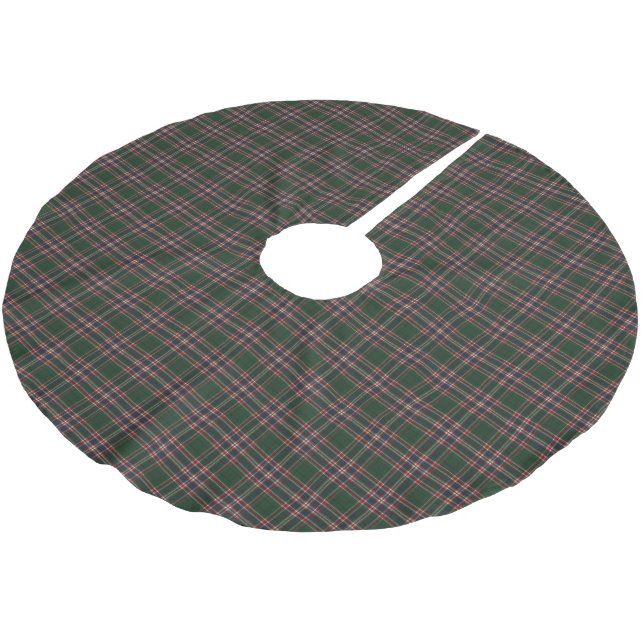 MacFarlane Hunting Modern Scottish Tartan Polyester Weihnachtsbaumdecke (Schrägansicht)