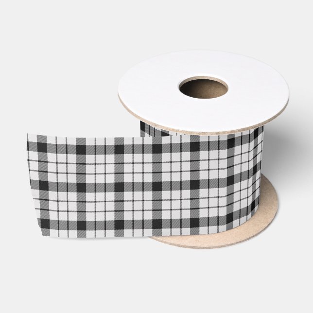 MacFarlane Kariert Tartan Scottish Clan Pattern so Satinband (Spule)