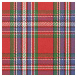 MacFarlane roter Tartan-Druck Stoff
