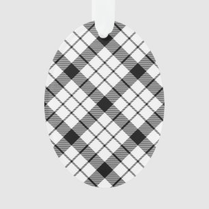 MacFarlane tartan noir blanc plaid