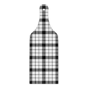 MacFarlane Tartan Schwarz-weiß kariert Schneidebrett