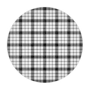 MacFarlane Tartan Schwarz-weiß kariert Schneidebrett
