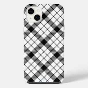 MacFarlane Tartan Schwarz-Weiß-Karo iPhone 14 Plus Hülle
