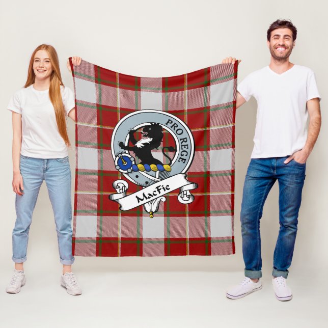 MacFie Clan Abzeichen Tartan Kariert Fleecedecke (Beispiel)