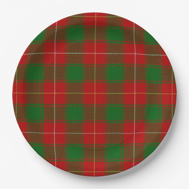 Macfie Tartan Pappteller (Vorderseite)