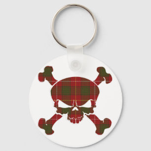 MacFie Tartan Skull No Banner Schlüsselanhänger