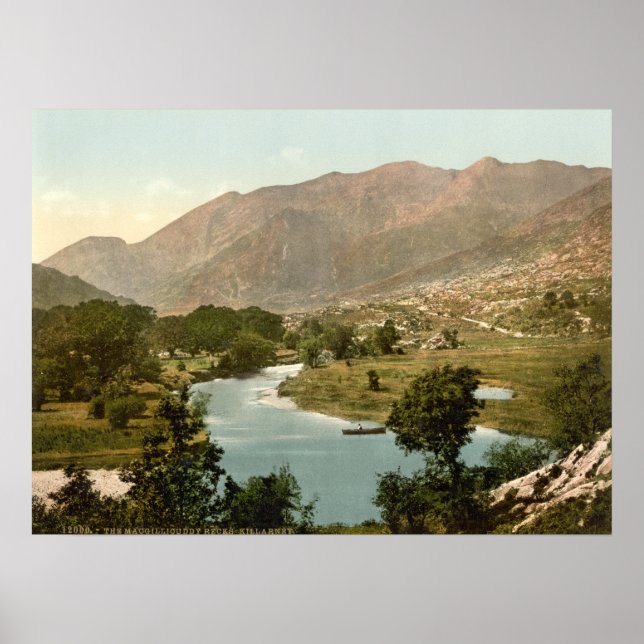 MacGillicuddy Reeks, Killarney, Landkreis Kerry Poster (Vorne)