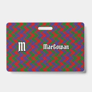 MacGowan Clan Tartan Ausweis