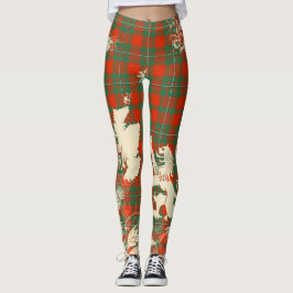 MacGregor Ancient Tartan Schottland Löwenkarte Kun Leggings