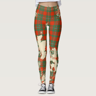 MacGregor Ancient Tartan Schottland Löwenkarte Kun Leggings