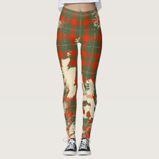 MacGregor Ancient Tartan Schottland Löwenkarte Kun Leggings