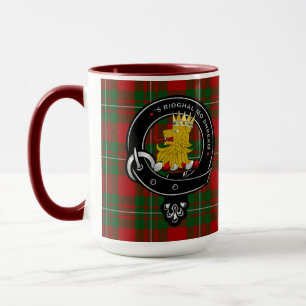 MacGregor Clan Abzeichen & Tartan Tasse