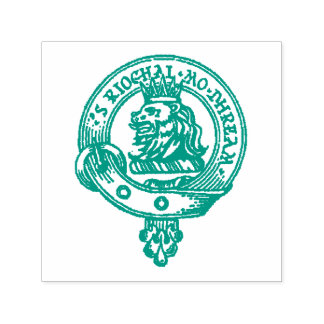 MacGregor Clan Wappen Briefmarke (Farbtinte auswäh Permastempel