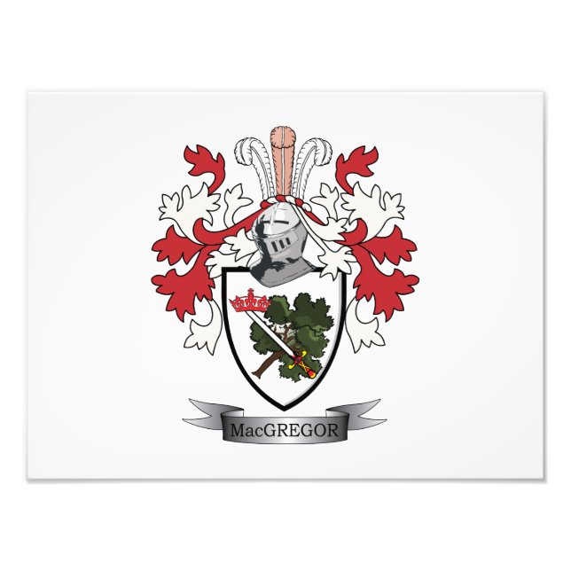 MacGregor-Familienwappen-Wappen Fotodruck (Vorne)